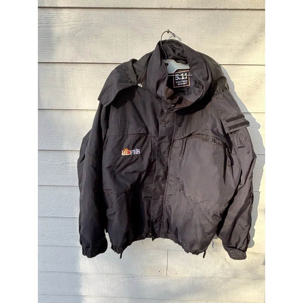 5.11 Tactical Jacket Men's XL Blue Waterproof Hooded Parka Softshell Lined Coat